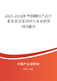 2025-2031年中國觸控產(chǎn)品行業(yè)發(fā)展深度調(diào)研與未來趨勢預(yù)測報(bào)告