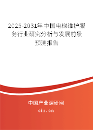 2025-2031年中國電梯維護服務(wù)行業(yè)研究分析與發(fā)展前景預(yù)測報告