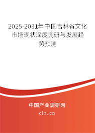 2025-2031年中國吉林省文化市場現(xiàn)狀深度調(diào)研與發(fā)展趨勢預(yù)測