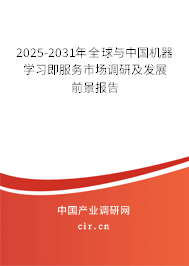 2025-2031年全球與中國(guó)機(jī)器學(xué)習(xí)即服務(wù)市場(chǎng)調(diào)研及發(fā)展前景報(bào)告