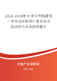 2024-2030年全球與中國建筑一體化光伏玻璃行業(yè)發(fā)展深度調(diào)研與未來趨勢報告