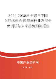 2024-2030年全球與中國MEMS融合傳感器行業(yè)發(fā)展全面調(diào)研與未來趨勢預測報告