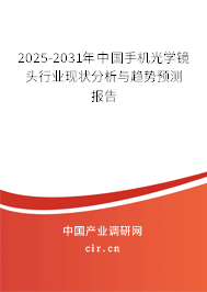 2025-2031年中國手機光學鏡頭行業(yè)現狀分析與趨勢預測報告