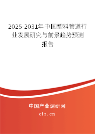 2025-2031年中國塑料管道行業(yè)發(fā)展研究與前景趨勢預(yù)測報(bào)告