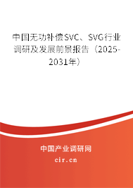 中國無功補(bǔ)償SVC、SVG行業(yè)調(diào)研及發(fā)展前景報(bào)告（2025-2031年）