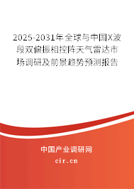 2025-2031年全球與中國X波段雙偏振相控陣天氣雷達(dá)市場調(diào)研及前景趨勢預(yù)測報(bào)告