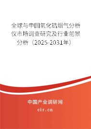 全球與中國氧化鋯煙氣分析儀市場調(diào)查研究及行業(yè)前景分析（2025-2031年）