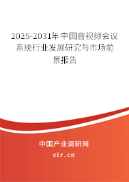 2025-2031年中國音視頻會議系統(tǒng)行業(yè)發(fā)展研究與市場前景報告
