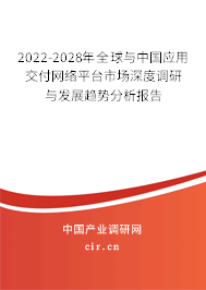 2022-2028年全球與中國應(yīng)用交付網(wǎng)絡(luò)平臺市場深度調(diào)研與發(fā)展趨勢分析報告