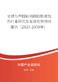 全球與中國有機膦阻垢緩蝕劑行業(yè)研究及發(fā)展前景預測報告（2025-2030年）