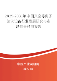 2025-2031年中國真空等離子清洗設(shè)備行業(yè)發(fā)展研究與市場(chǎng)前景預(yù)測(cè)報(bào)告
