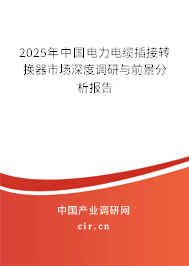2025年中國(guó)電力電纜插接轉(zhuǎn)換器市場(chǎng)深度調(diào)研與前景分析報(bào)告