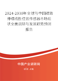 2024-2030年全球與中國磁致伸縮線性位置傳感器市場現(xiàn)狀全面調(diào)研與發(fā)展趨勢預(yù)測報(bào)告
