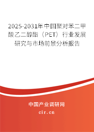 2025-2031年中國(guó)聚對(duì)苯二甲酸乙二醇酯（PET）行業(yè)發(fā)展研究與市場(chǎng)前景分析報(bào)告