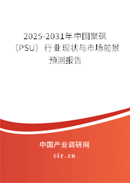 2025-2031年中國(guó)聚砜（PSU）行業(yè)現(xiàn)狀與市場(chǎng)前景預(yù)測(cè)報(bào)告