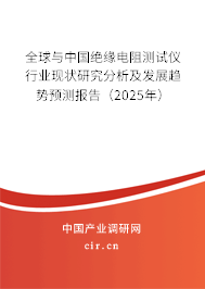 全球與中國絕緣電阻測試儀行業(yè)現(xiàn)狀研究分析及發(fā)展趨勢預(yù)測報告（2025年）