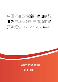中國流變改性涂料添加劑行業(yè)發(fā)展現(xiàn)狀分析與市場前景預(yù)測報告（2022-2028年）