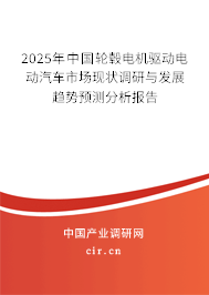 2025年中國(guó)輪轂電機(jī)驅(qū)動(dòng)電動(dòng)汽車(chē)市場(chǎng)現(xiàn)狀調(diào)研與發(fā)展趨勢(shì)預(yù)測(cè)分析報(bào)告