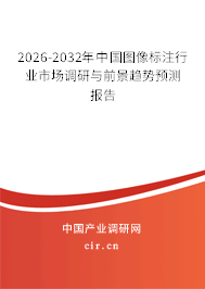 2026-2032年中國圖像標注行業(yè)市場調(diào)研與前景趨勢預測報告 2026-2032年中國圖像標注行業(yè)市場調(diào)研與前景趨勢預測報告