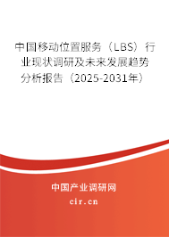 中國(guó)移動(dòng)位置服務(wù)（LBS）行業(yè)現(xiàn)狀調(diào)研及未來(lái)發(fā)展趨勢(shì)分析報(bào)告（2025-2031年）