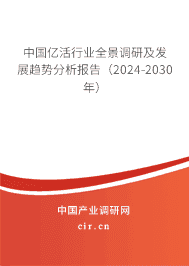 中國億活行業(yè)全景調研及發(fā)展趨勢分析報告(2023-2029年) 中國億活行業(yè)全景調研及發(fā)展趨勢分析報告(2023-2029年)