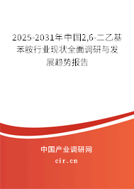 2025-2031年中國2,6-二乙基苯胺行業(yè)現(xiàn)狀全面調(diào)研與發(fā)展趨勢報告