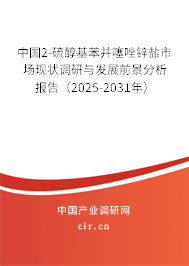 中國2-硫醇基苯并噻唑鋅鹽市場(chǎng)現(xiàn)狀調(diào)研與發(fā)展前景分析報(bào)告（2025-2031年）