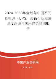 2024-2030年全球與中國(guó)不間斷電源(UPS)設(shè)備行業(yè)發(fā)展深度調(diào)研與未來(lái)趨勢(shì)預(yù)測(cè)報(bào)告 2024-2030年全球與中國(guó)不間斷電源(UPS)設(shè)備行業(yè)發(fā)展深度調(diào)研與未來(lái)趨勢(shì)預(yù)測(cè)報(bào)告
