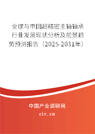 全球與中國超精密主軸軸承行業(yè)發(fā)展現(xiàn)狀分析及前景趨勢預(yù)測報告（2025-2031年）