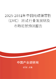 2025-2031年中國(guó)電磁兼容性（EMC）測(cè)試行業(yè)發(fā)展研及市場(chǎng)前景預(yù)測(cè)報(bào)告