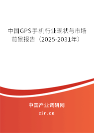 中國GPS手機行業(yè)現(xiàn)狀與市場前景報告（2025-2031年）