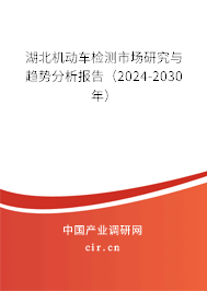 湖北機(jī)動車檢測市場研究與趨勢分析報告（2024-2030年）