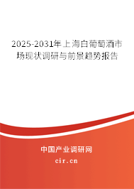 2025-2031年上海白葡萄酒市場現(xiàn)狀調(diào)研與前景趨勢報告