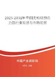 2025-2031年中國無粘結預應力筋行業(yè)現(xiàn)狀與市場前景