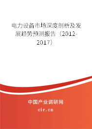 電力設(shè)備市場(chǎng)深度剖析及發(fā)展趨勢(shì)預(yù)測(cè)報(bào)告（2012-2017）
