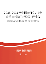 2025-2031年中國eVTOL（電動(dòng)垂直起降飛行器）行業(yè)發(fā)展研及市場(chǎng)前景預(yù)測(cè)報(bào)告