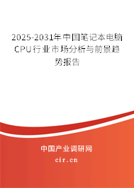 2025-2031年中國筆記本電腦CPU行業(yè)市場分析與前景趨勢報告