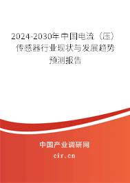 2024-2030年中國電流（壓）傳感器行業(yè)現(xiàn)狀與發(fā)展趨勢預測報告
