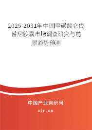 2024-2030年中國(guó)甲磺酸侖伐替尼膠囊市場(chǎng)調(diào)查研究與前景趨勢(shì)預(yù)測(cè)