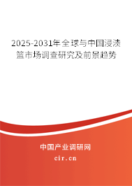 2025-2031年全球與中國浸漬籃市場調查研究及前景趨勢