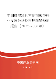 中國(guó)精密冷軋不銹鋼板帶行業(yè)發(fā)展分析及市場(chǎng)前景預(yù)測(cè)報(bào)告（2025-2031年）