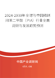2024-2030年全球與中國精制間苯二甲酸（PIA）行業(yè)全面調(diào)研與發(fā)展趨勢預(yù)測
