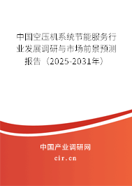 中國空壓機(jī)系統(tǒng)節(jié)能服務(wù)行業(yè)發(fā)展調(diào)研與市場前景預(yù)測報(bào)告（2025-2031年）