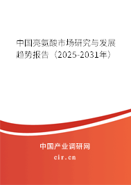 中國亮氨酸市場研究與發(fā)展趨勢報告（2025-2031年）