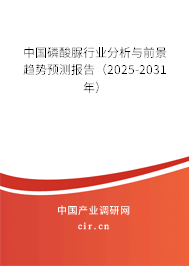 中國磷酸脲行業(yè)分析與前景趨勢預測報告（2025-2031年）