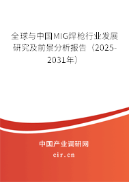 全球與中國MIG焊槍行業(yè)發(fā)展研究及前景分析報(bào)告（2025-2031年）