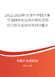 2022-2028年全球與中國汽車節(jié)流閥體電動(dòng)機(jī)市場(chǎng)現(xiàn)狀研究分析與發(fā)展前景預(yù)測(cè)報(bào)告