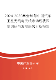 2024-2030年全球與中國(guó)汽車(chē)衛(wèi)星無(wú)線電天線市場(chǎng)現(xiàn)狀深度調(diào)研與發(fā)展趨勢(shì)分析報(bào)告