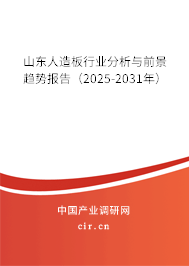 山東人造板行業(yè)分析與前景趨勢報告（2025-2031年）