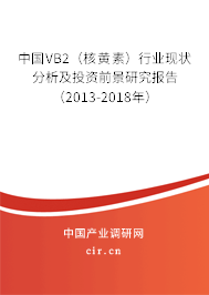 中國VB2（核黃素）行業(yè)現(xiàn)狀分析及投資前景研究報(bào)告（2013-2018年）